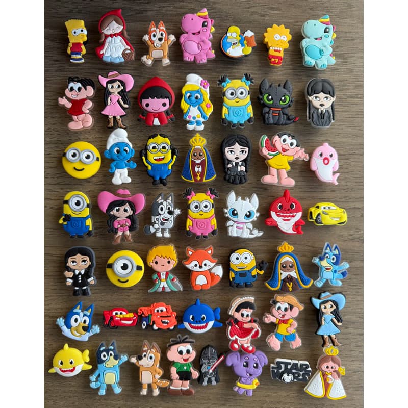 Aplique Emborrachado para Babuche de Personagens