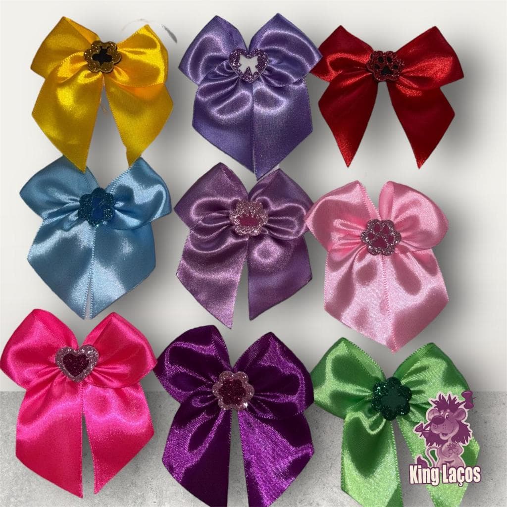 10, 20 ou 40 Laços de Pescoço P Laçarote Gravata fêmea Banho e tosa Pet Shop Kit