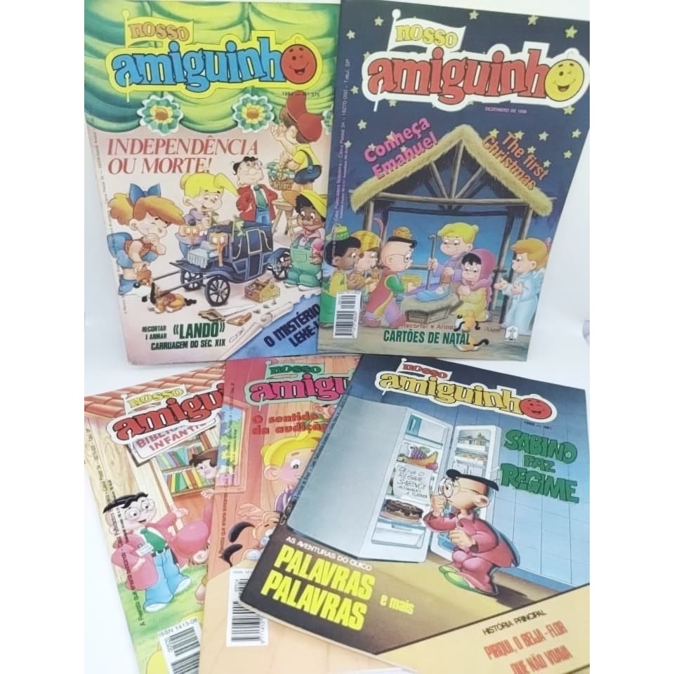 Revistas diversas Nosso Amiguinho Anos 80 e 90 (Unidade)