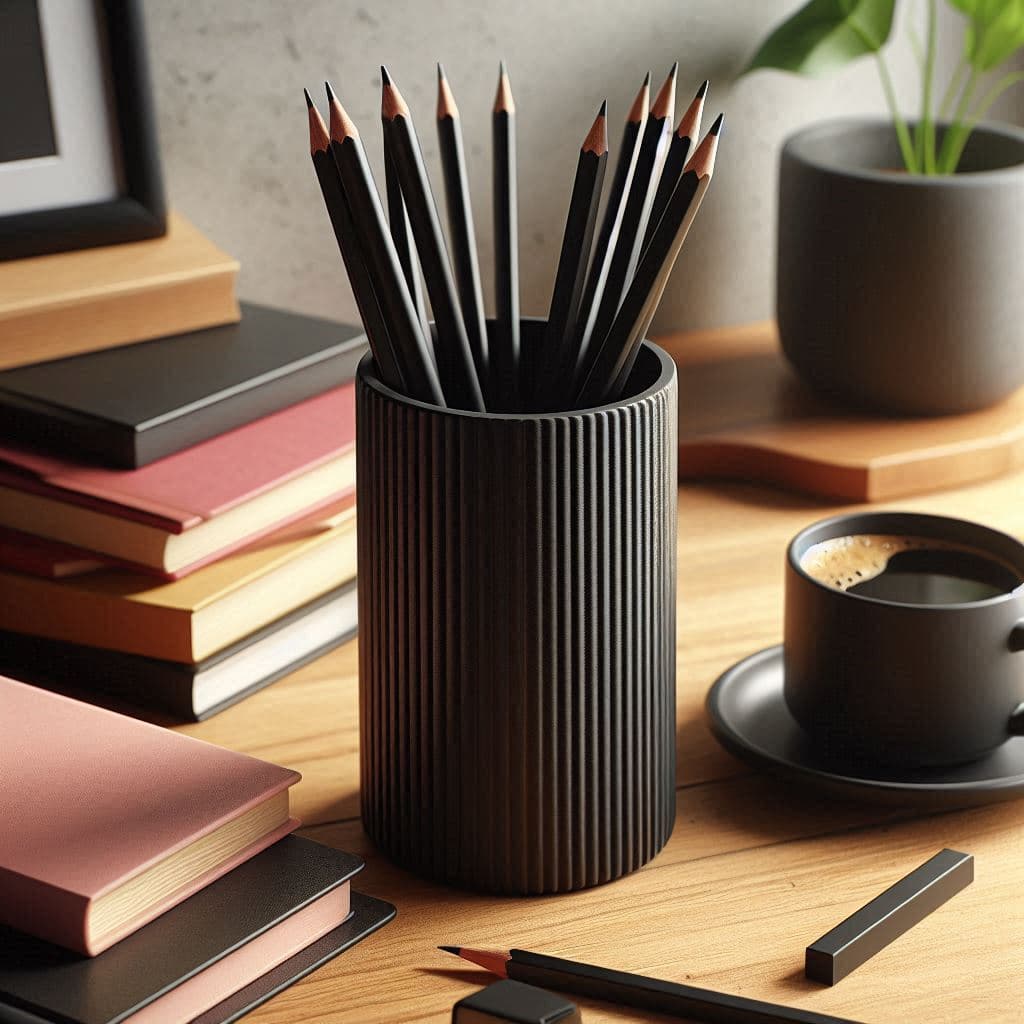 Porta-Canetas Lápis Pincéis Moderno Minimalista – Organizador de Mesa Elegante