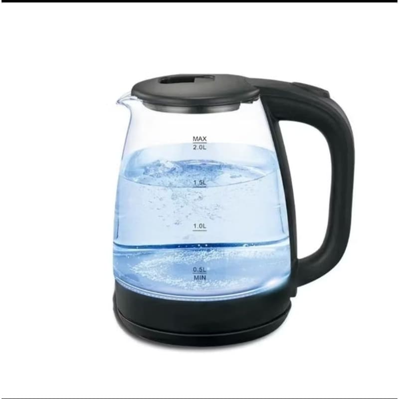 Chaleira Jarra Eletrica   220v Vidro Temperado 1.8 Litros Preto