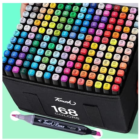 36/48/60/80/100/ peças Caneta Marcadora De Cabeça Dupla Conjunto De Canetas De Aquarela Especial Para Crianças  LUIZA