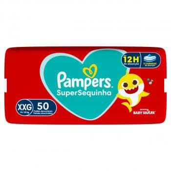 Fralda Descartável Pampers Supersequinha Super XXG 50 Unidades