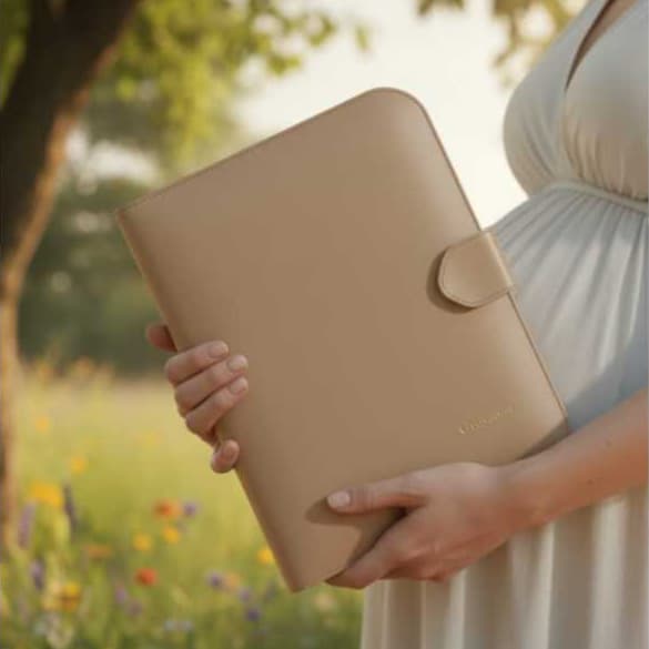 Porta documentos da gestante com nome personalizado / pasta catálogo / pasta documentos pré-natal