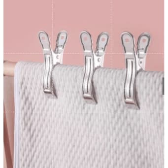 Pregador De Roupas Inox Varal Lavagem Kit 20 Clips (5cm DDDH) Pinça Para Pendurar Roupa,Prendedor Roupa Lavanderia