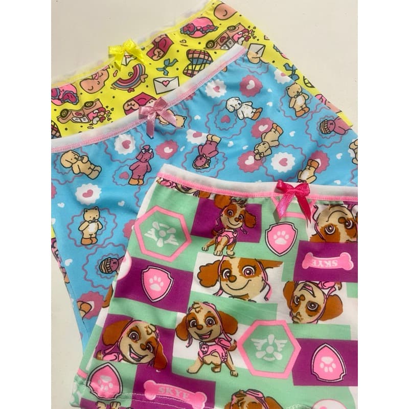 Kit 10 Calcinha Box Shortinho Boxer Infantil Menina Microfibra com Forro de Algodão