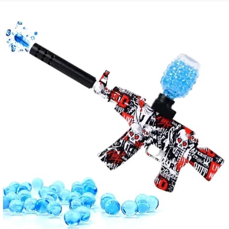 🔫 Arminha de Gel AK-47 Elétrico 5.000 Munições + Óculos de Proteção + Acessórios Inclusos   LUIZA