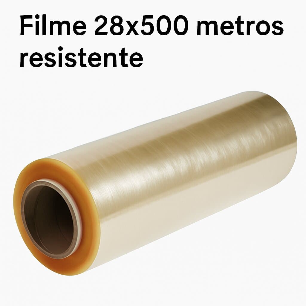 Rolo Bobina Plastica Filme PVC Refil 28x500mts 28cm x 500 Metros Esticavel