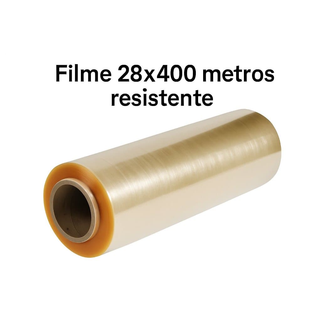 Rolo Bobina Plastica Filme PVC Refil 28x400mts 28cm x 400 Metros Esticavel