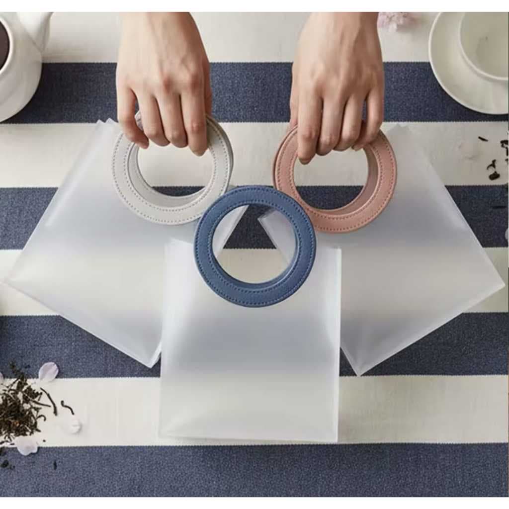 kit 5 a 20 Bolsa Sacola Transparente Fosca 16x18 cm Praia Lembrancinha de Aniversario Presente