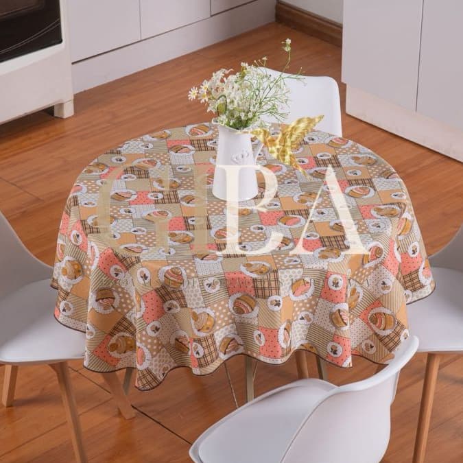 Toalha de mesa cozinha REDONDA 140X140cm várias estampas -PREÇO DE FÁBRICA