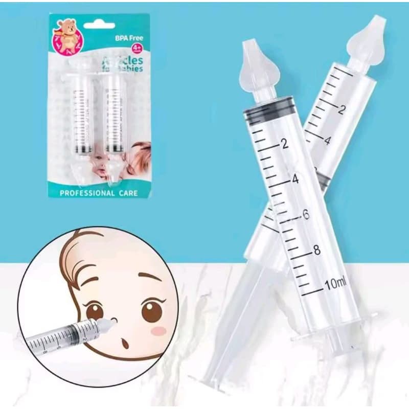 Kit 02 Seringas Lavador Nasal com Ponta Macia infantil