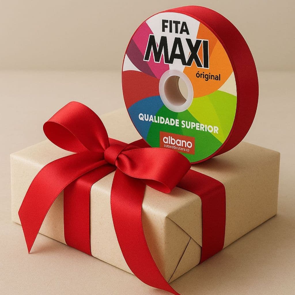 Fita Maxi Para Laços Decoração de Presentes Albano 32mmx X 150m Varias Cores
