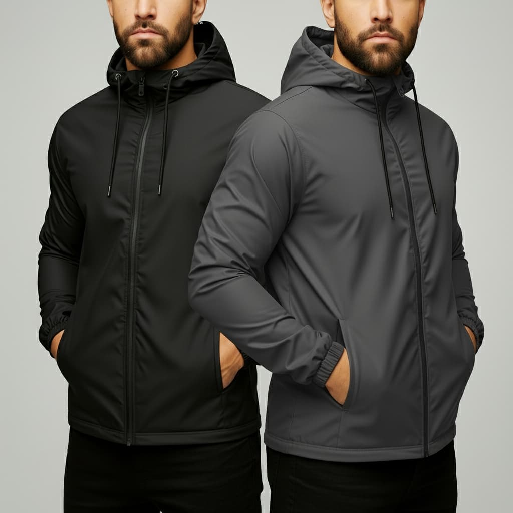 Kit 2 Jaquetas Corta Vento Masculinas | Impermeável, Leve e Estiloso.