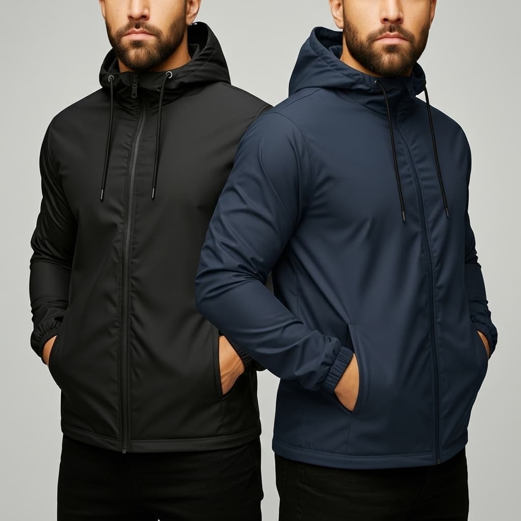 Corta Vento Masculino Impermeável  Leve Estiloso e Resistente à Chuva