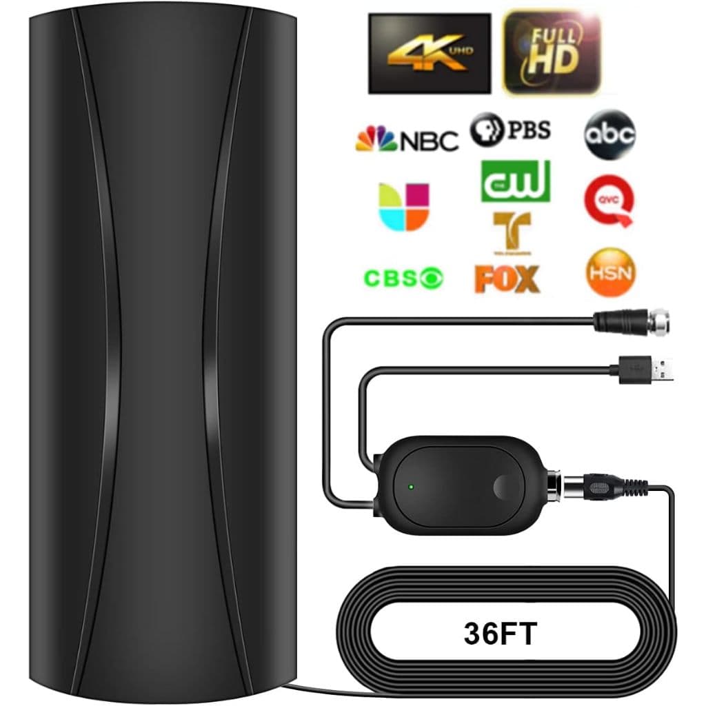 Antena Digital Para Tv UHF HDTV Smart Com Amplificador 4K 8K Interna Externa