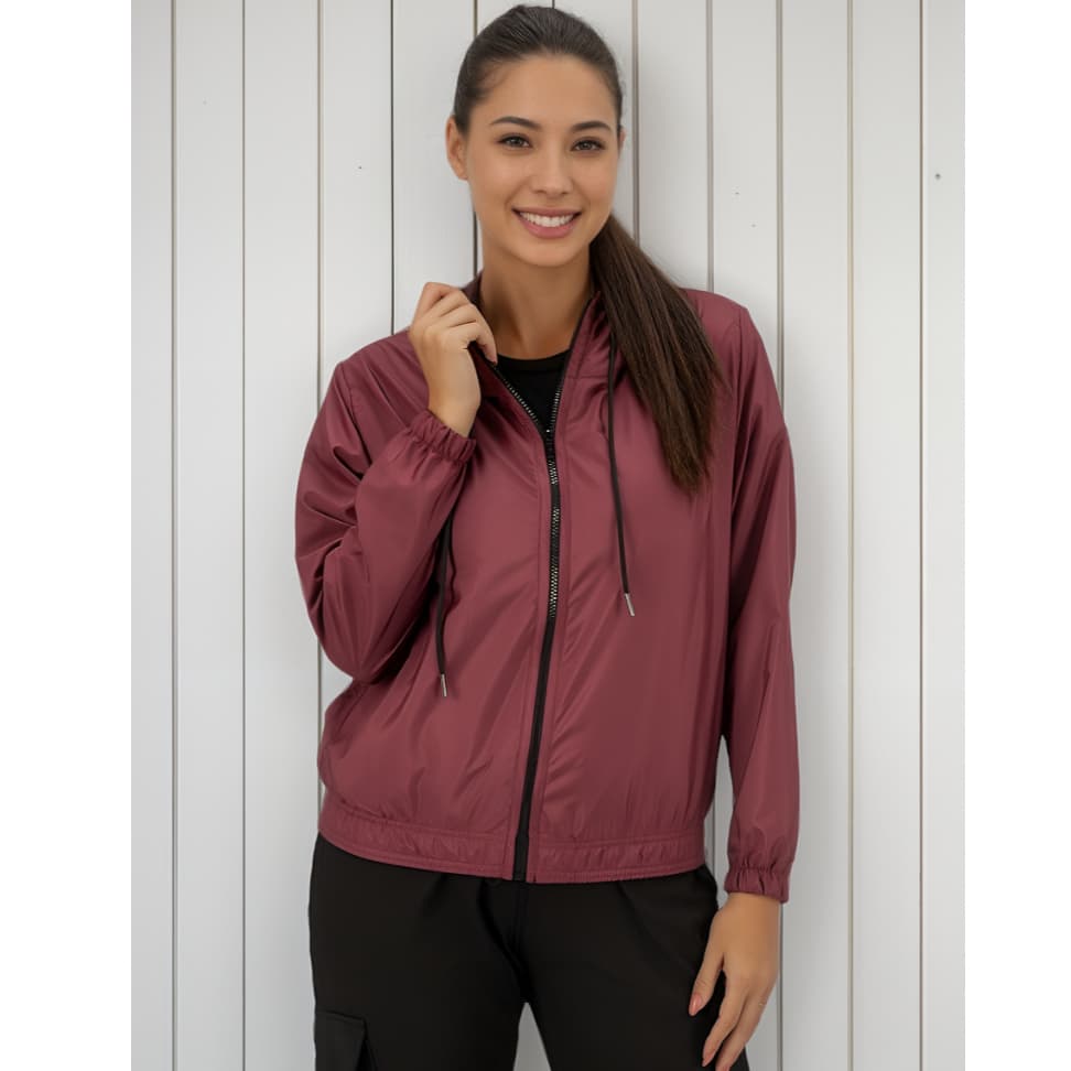 Jaqueta Blusa Corta Vento Feminina Esportiva Corrida Leve Inverno Frio Motoqueira Lisa Impermeavel
