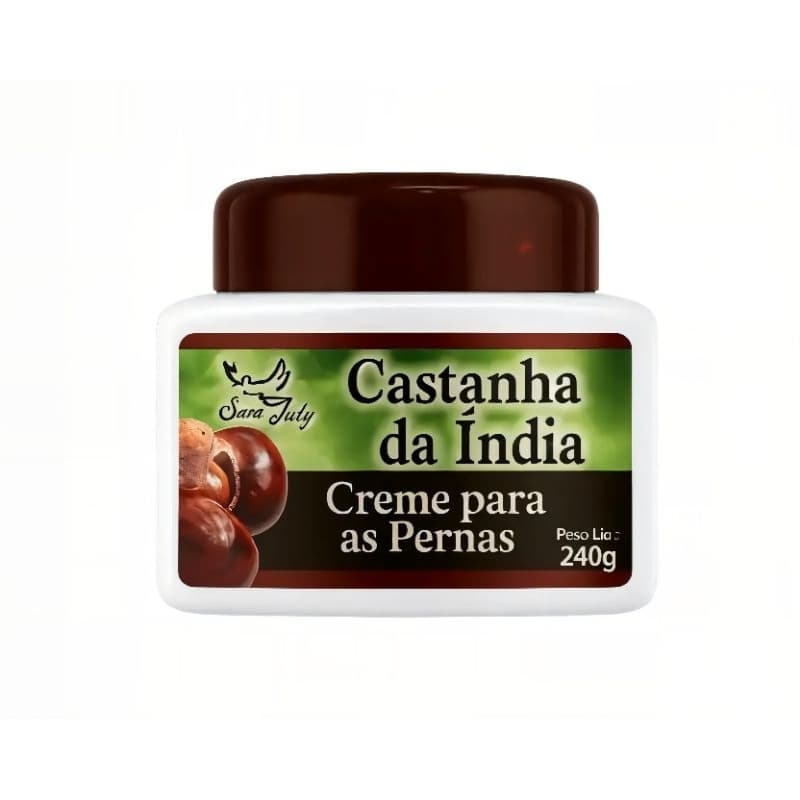 Creme Hidratante com Óleo de Castanha da Índia para as Pernas Nutrição San Jully 240g
