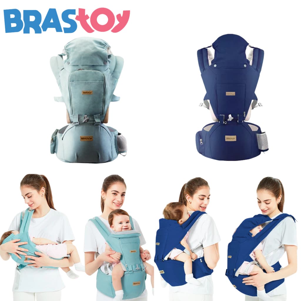Brastoy Bebês Cangurus Portador Ergonômico Carregador De Bebê 3 Em 1