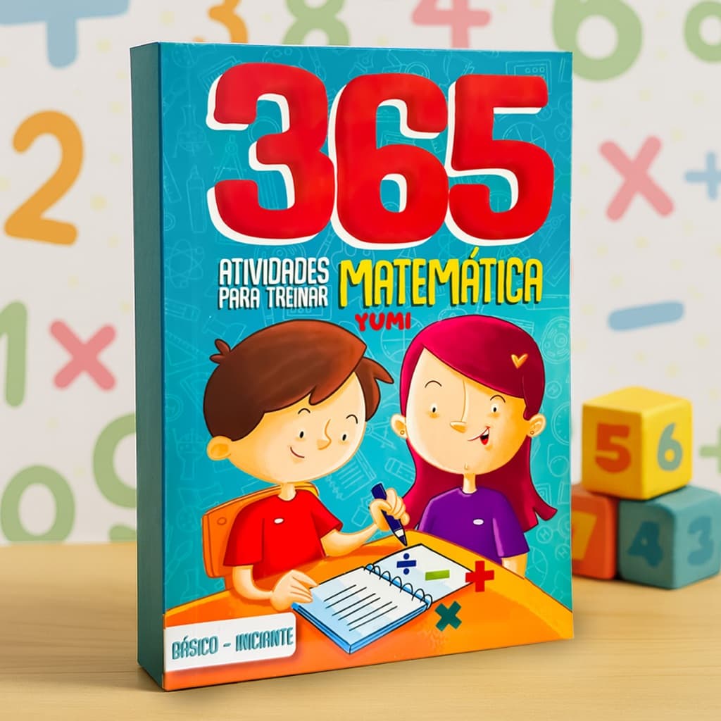 Livro Infantil 365 Atividades Para Treinar Estudar Matemática Iniciante