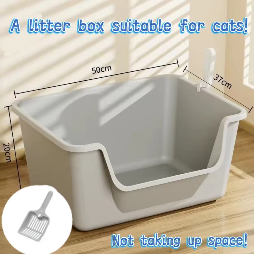 🔥Envio 48h🔥Caixa de areia alta para gato grande Gigante Bandeja Areia Gato Caixa de areia para gatos semifechada