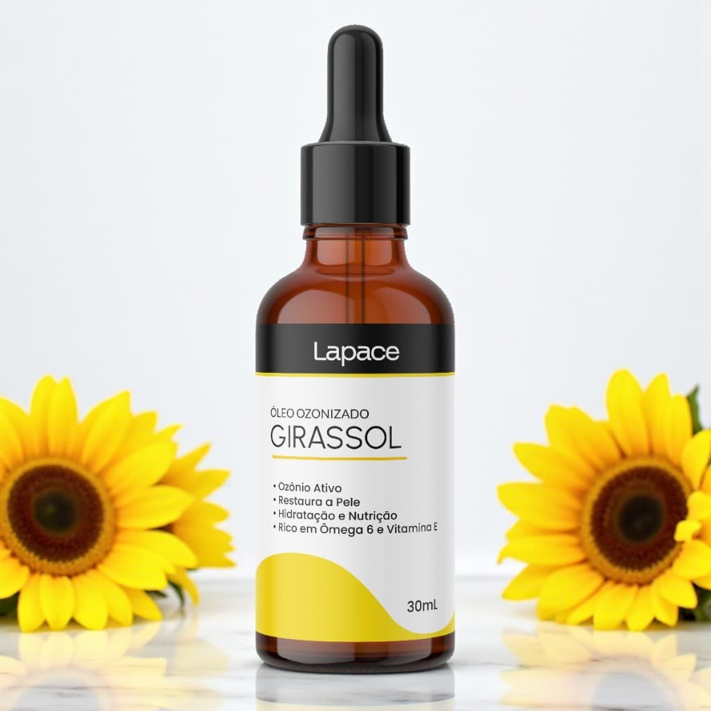 Óleo de Girassol Ozonizado Cicatrizante Lapace 30ml Ozonio Super Concentrado