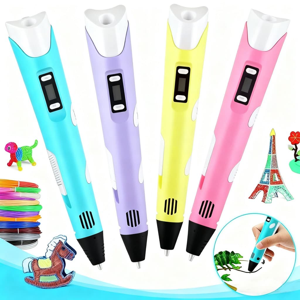 Manual de impressora de caneta 3D (para crianças e adultos) Consumíveis de plástico de segurança DIY