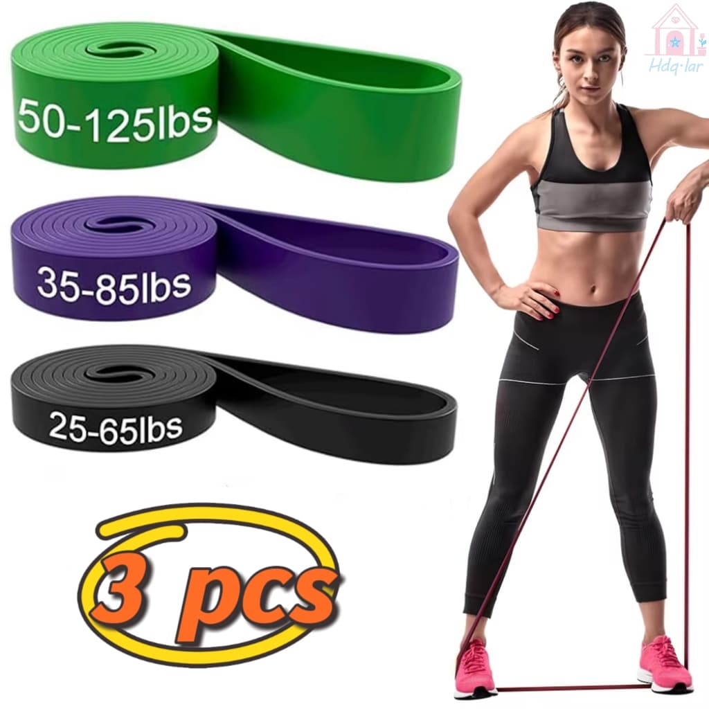 Kit 3 Elástico Super Band Borracha Crossfit Extra Forte