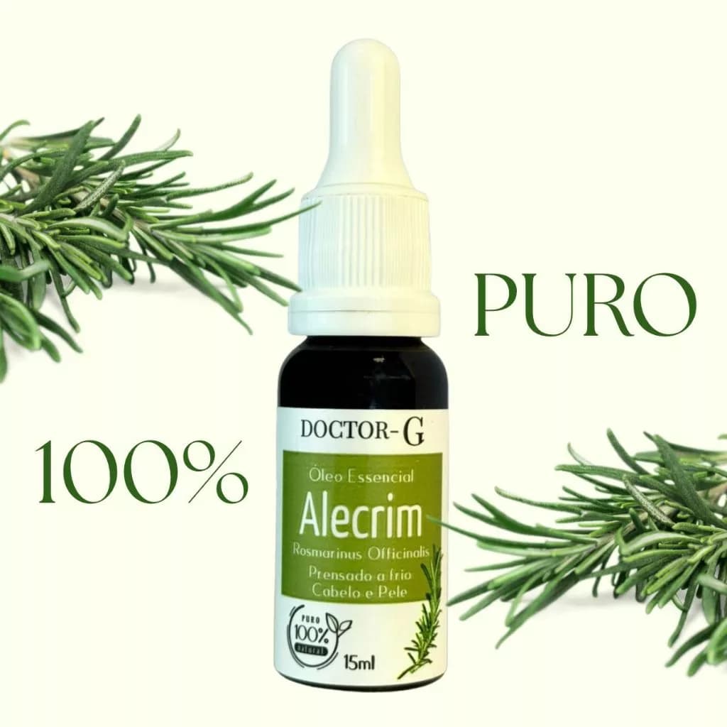 Óleo Essencial de Alecrim 100% Puro 15ml doctor-g