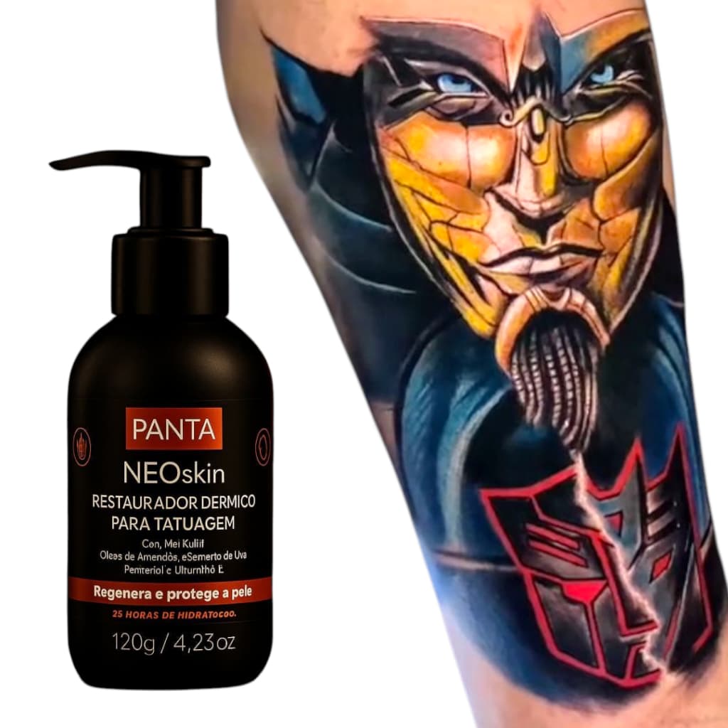 Creme Hidratante Para Tatuagem Panta Neoskin 120g Cuidados Pós Tattoo Restaura E Protege