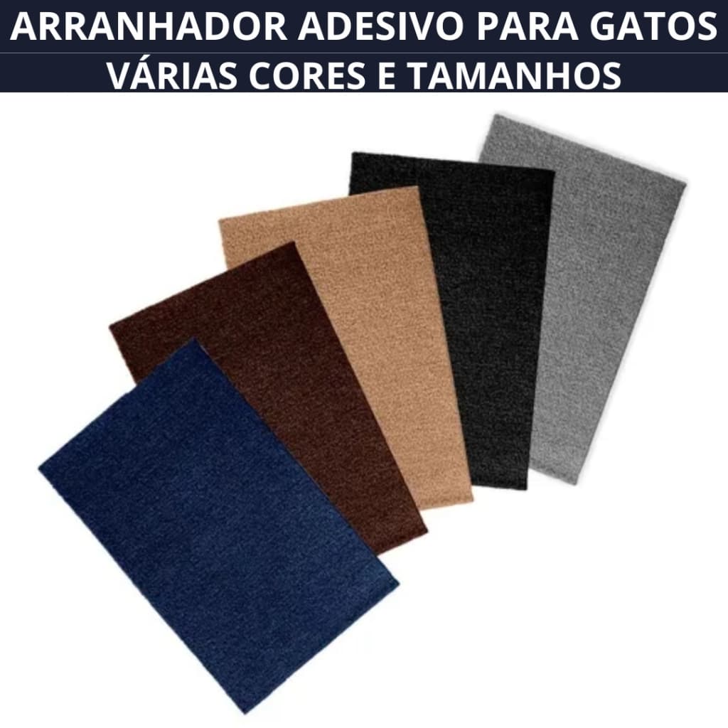 Arranhador Adesivo Protetor Sofá Cama para Gato Carpete Premium Móveis Parede Pet