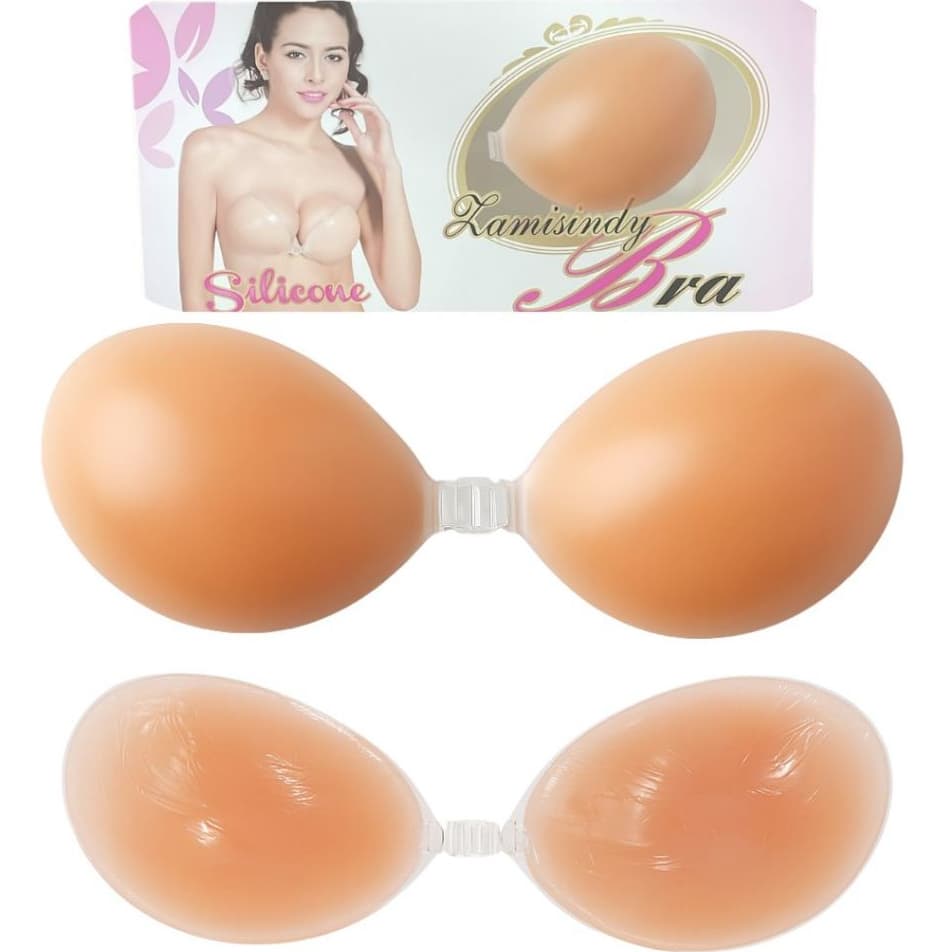 Kit 2 Sutiãs Silicone Autocolante Invisível Não Marca Levanta e Aumenta Seios