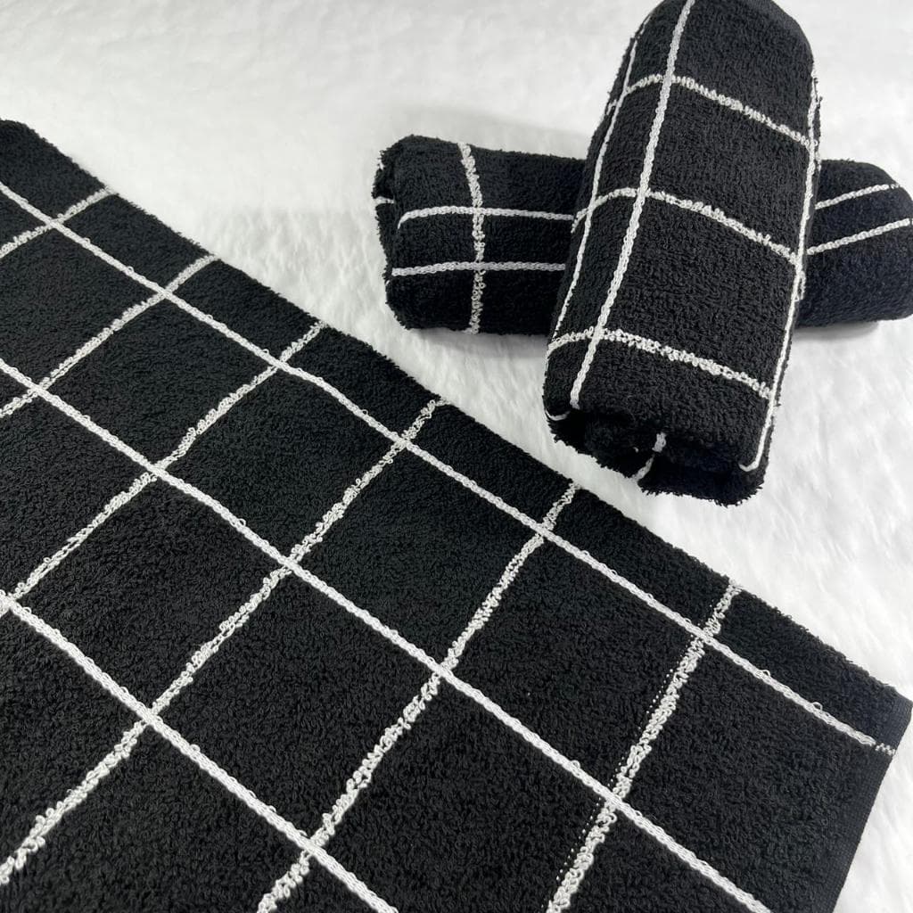 Kit com 10 Panos de Prato Diversas Cores 45x60cm 100% Algodão – Grosso e Atoalhado Listrado