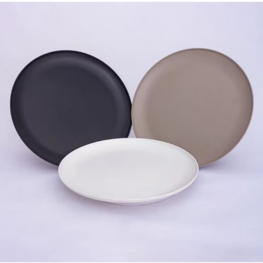 4 Pratos 19 CM Resistentes Empilhável Reutilizável Plástico Fácil Limpeza