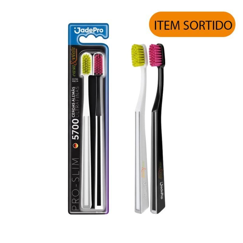 ESCOVA DE DENTE ADULTO 2UN PRO SLIM MACIA - JADEPRO