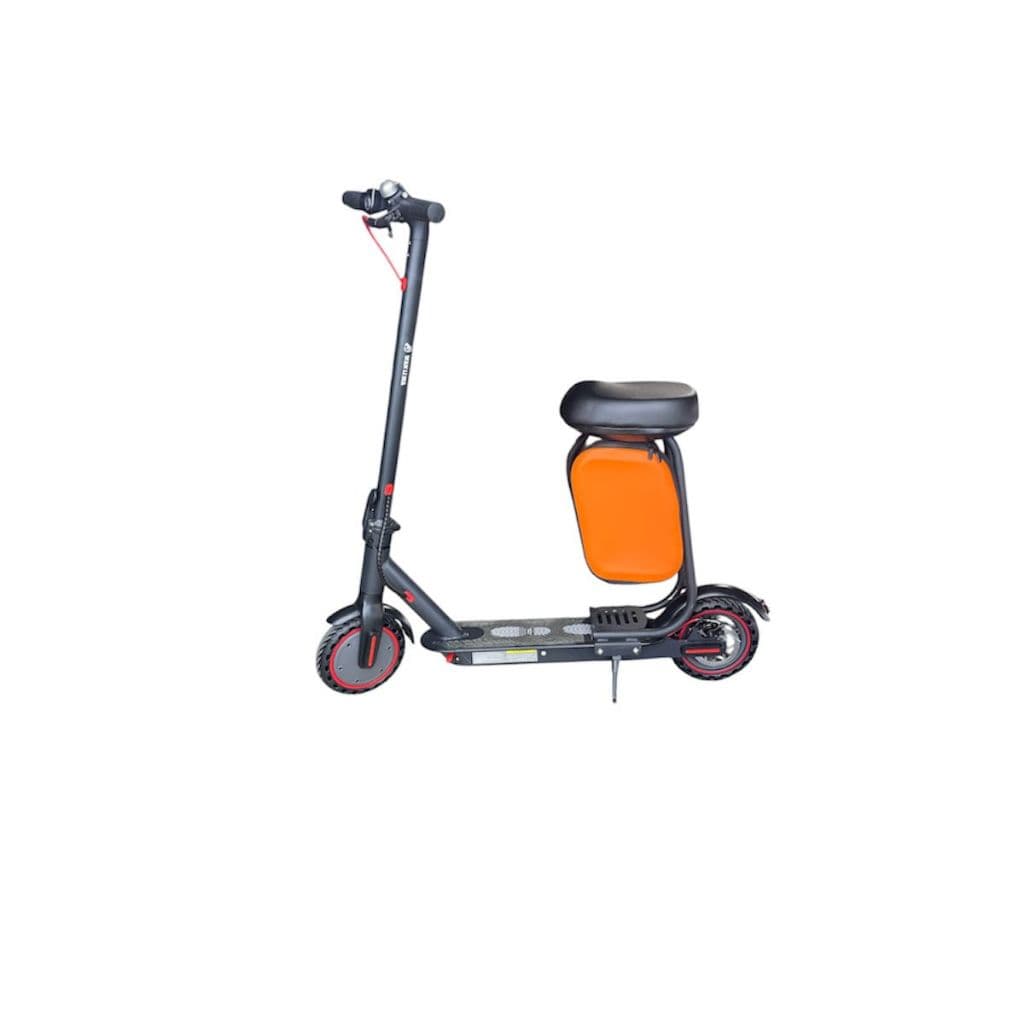 Patinete Elétrico Dobrável Portátil 30km/h Com Banco e Com Bolsa 350w Preto