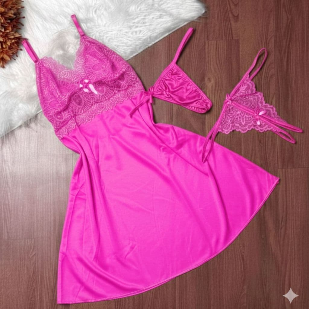 Kit camisola feminina com 2 calcinhas sexy