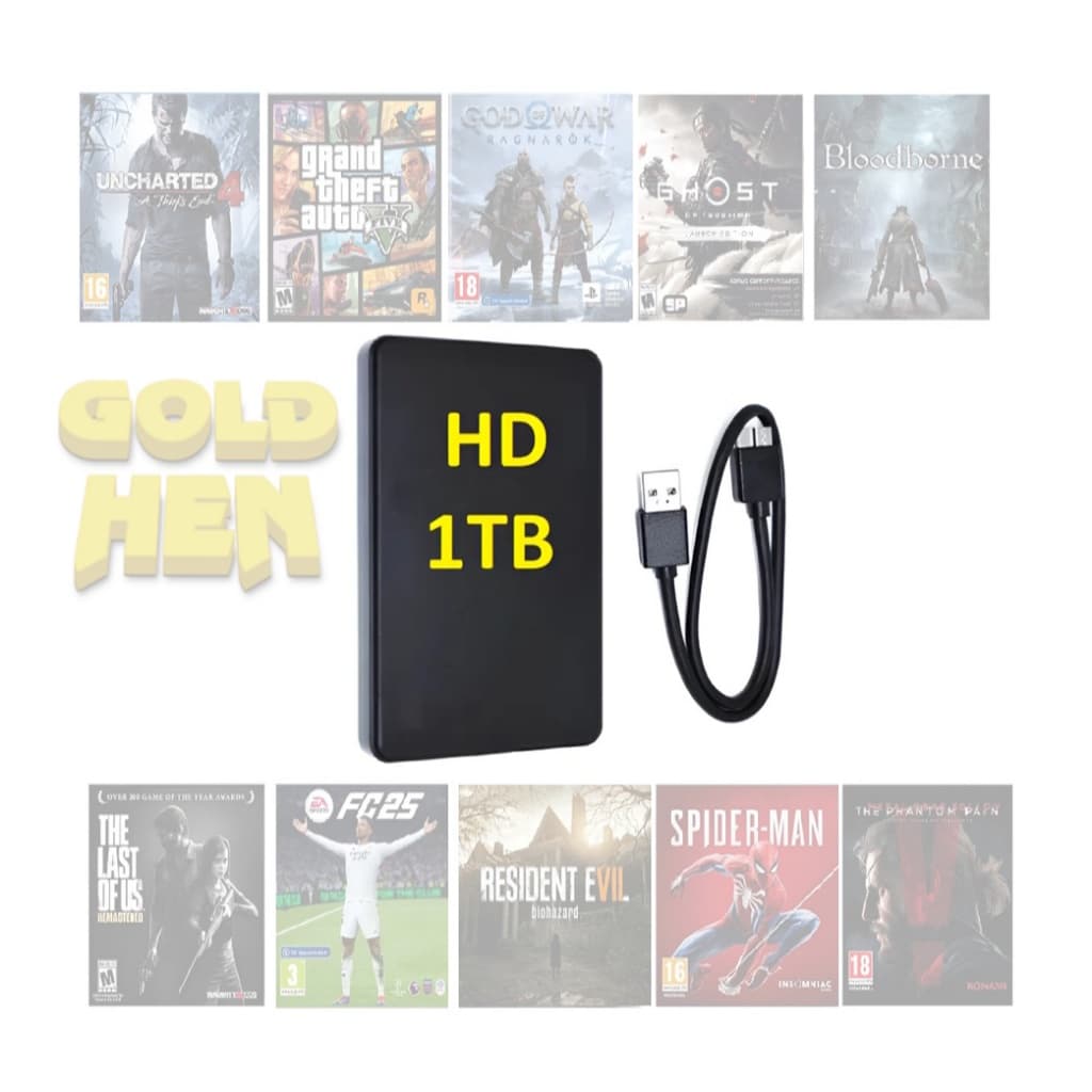 Hd Externo Slim 1TB Gamer para Goldhen