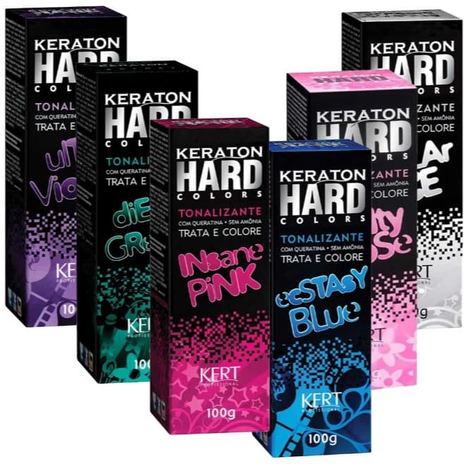 Tonalizante Kert Keraton Hard Colors e Neon Colors 100g Vegano