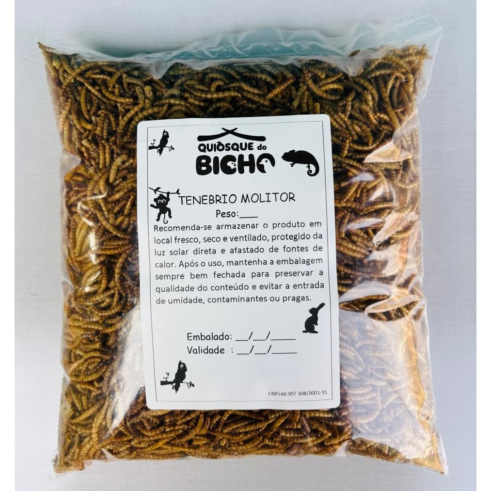 Larvas De Tenébrio Molitor Desidratada 500g