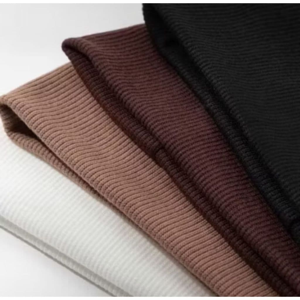 3 Faixas de Cabelo Ribana Canelada para Penteados Esportes yoga Academia Marrom Preta Caqui