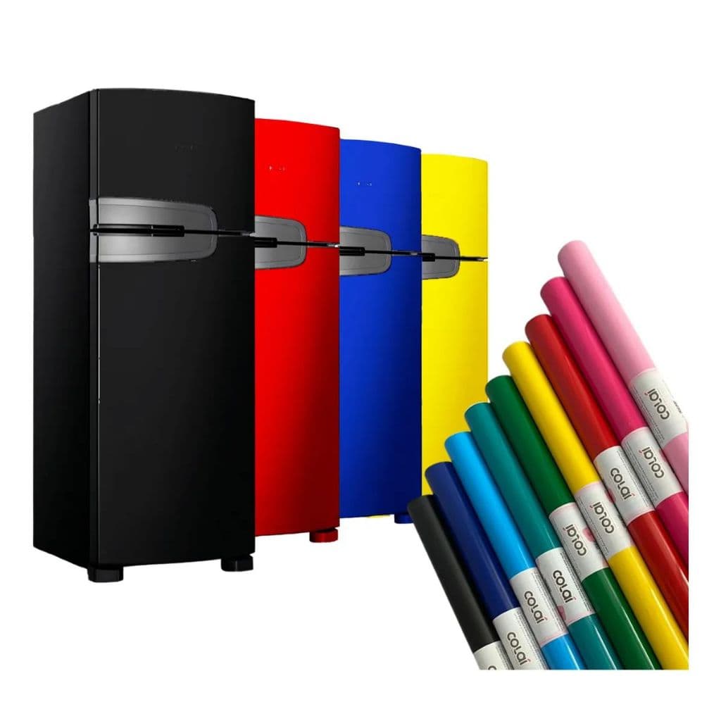 Adesivo Vinílico Autocolante Envelopar Móveis Geladeira Fogão Eletrodomésticos Envelopamento 1mx50cm