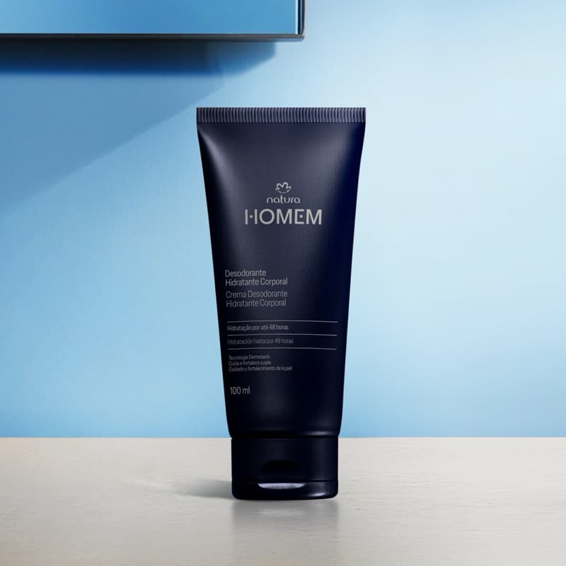 Creme Desodorante Hidratante Corporal Natura Homem 100 ml