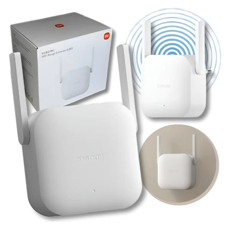 Repetidor De Sinal Wifi Sem Fio Xiaomi Pro 300mbps Cor Branco 100v/240v