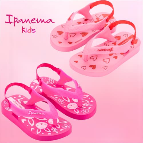 Chinelo infantil menina, Ipanema baby Classic, chinelo com elástico