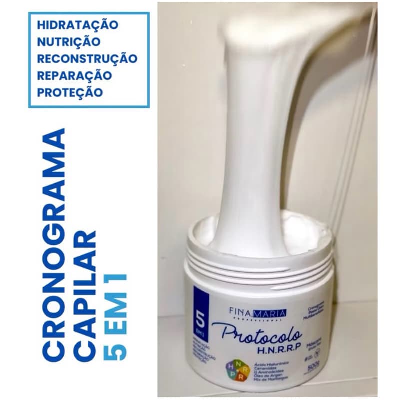MEGA CRONOGRAMA PASSO ÚNICO EFEITO TEIA - PROTOCOLO HNRRP 5 EM 1 - FINA MARIA PROFESSIONAL