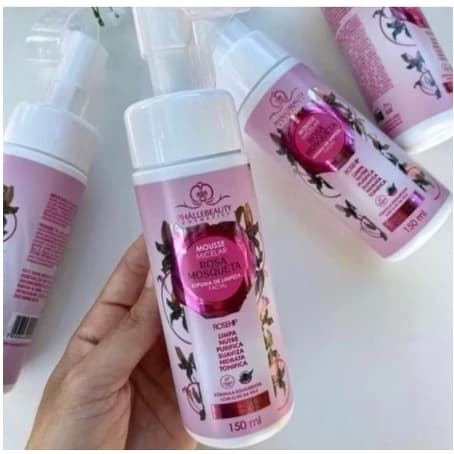 Mousse Micelar Espuma De Limpeza Facial Rosa Mosqueta PhálleBeauty--ph0565