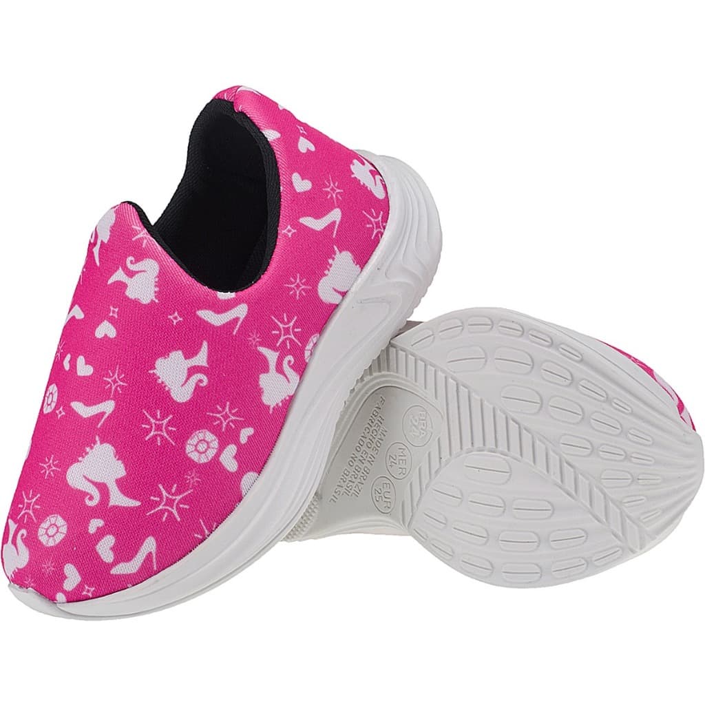 Calce Fácil Tênis Estampado Boneca Menina Leve Confortável Barato Escola Festa