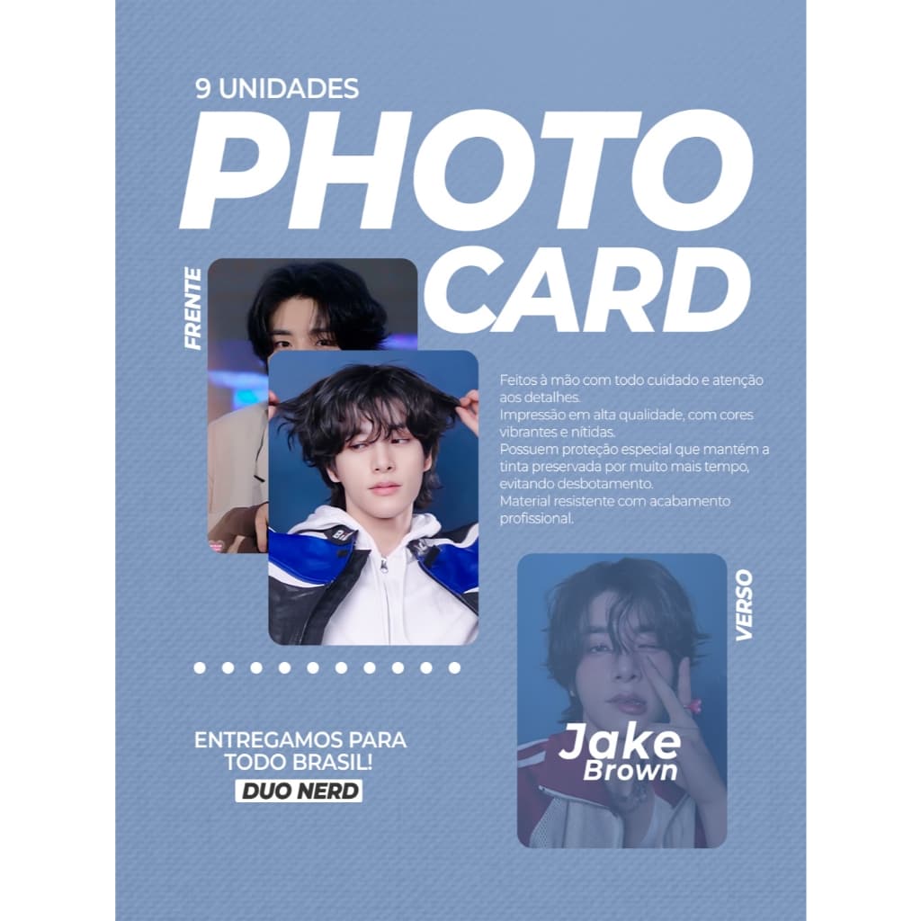 Photocards Fanmade Jake Brown Enhypen Romance