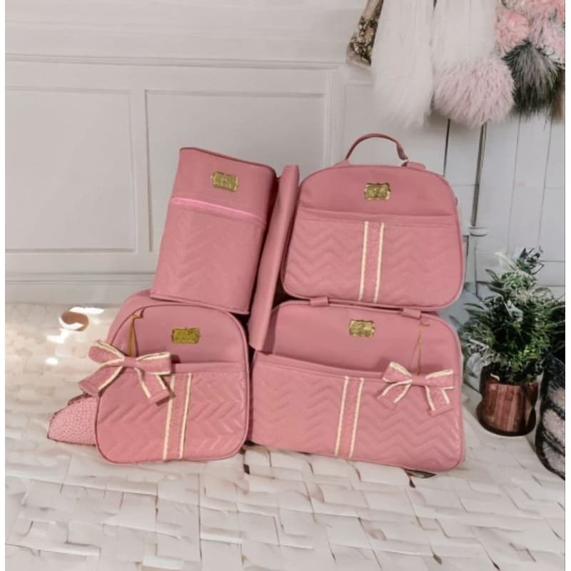 bolsa Maternidade kit com 5 peças.  ✅ Envio Imediato